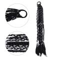 Natural Party Cute Tibetan Braid Wig Woman Photography Props Female Chinese Style Hair Twist Braid Wig National Style Ponytail Braid Synthetic Braid Ponytail Boxing Braids Wig. 