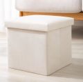 Seville Classics Foldable Storage Ottoman Stool (Color Vary). 