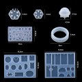 Sutuiying Original Special Offer A SET Epoxy Resin Mold Kits Silicone Epoxy Mold Set Jewelry Casting Tools Earring findings for epoxy Jewelry Making Supplies DIY. 