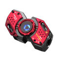 Nu Republic Cyberstud Fidget Spinner Earbuds Bluetooth Wireless with X-Bass, ENC Technology, 70 Hrs Playtime, 13mm Dynamic Drivers, Fast Charge, Dual Mode (Game/Music) - Red/Grey. 