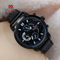 Millenium MW98647 Fashion Waterproof Chronograph Design Watch for Men - Black. 