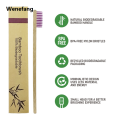 Wenefang 100Pcs Children Bamboo Toothbrushes Soft Bristles Eco Friendly Biodegradable Wooden Child Toothbrush Laser Logo. 