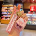 Wenefang Cartoon Sanrio Rubik's Cube creative key chain Kulomi Hello New style Kitty Cinnamoroll Stitch pendant doll cute key chain gift. 