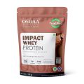 Osoaa Impact Whey Protein 1kg | Isolate & Concentrate | 24g Protein & 3g Creatine | 5X Digestive Enzymes for better Absorption | NABL Lab Tested | Belgian Chocolate Flavour. 