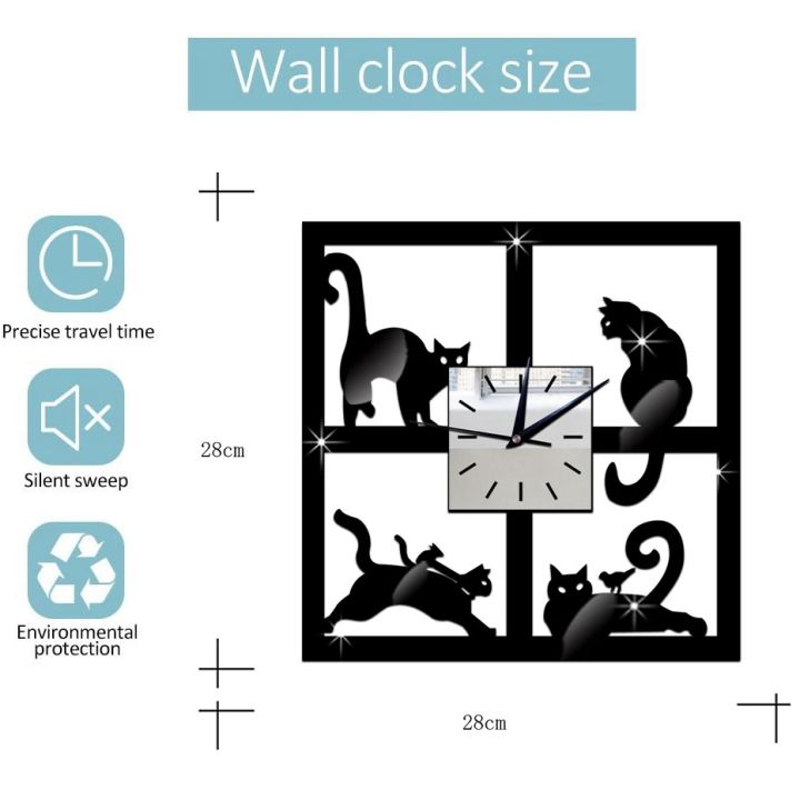 3D%20Digital%20Wall%20Clock%20Cat%20Mirror%20Non%20Ticking%20Silent%20Battery%20Clocks%20-%20Image%203