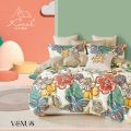 100% Cotton - Koral Living - King Bedsheet & Two Pillow Cases - Venus 707. 