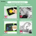 Wenefang Kids Erasable Doodle Book Set Reusable Drawing Pads Cartoon Dinosaur Preschool Travel Art Toy Writing Painting Set. 