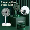 Foldable Stand Portable Air Circulation Rechargeable Mute Floor Adjustable Height Mini Desktop Fan 3 Speeds Adjustab. 