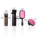DISICHEN Comb set Silicone Scalp Massage Comb 4-piceDetangling Hair Brush Hairdressing Hair Dye Applicator Bottle Salon Styling Tools New style. 