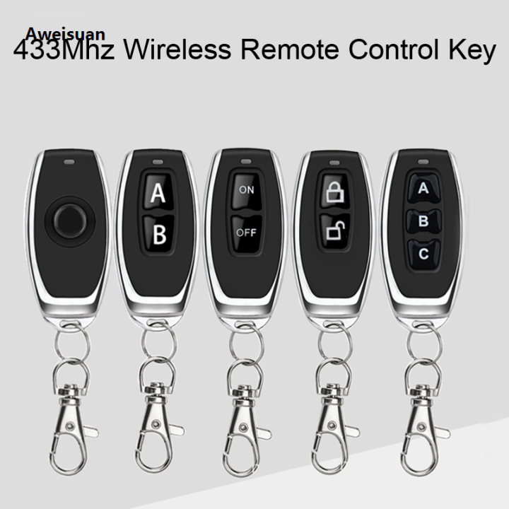 Aweisuan Sales promotion 433Mhz Remote Control Controller Universal Clone Learning Code Fixed Code For Gate Garage Door Clone Duplicator Key