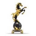 New Resin Feng Shui Lucky Horse Statue Good Luck Small Office Ornaments Attract Wealth Horse Sculpture Living Room. 