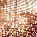 12000Pcs Self-Adhesive Mirrors Mosaic Tiles, 20 Sheets Glass Tile 5X5mm Glass Mirrors Mosaic Tiles Sticker (Rose Gold). 