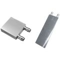 (GGBR) 2 Pcs Primary Aluminum Alloy Water Cooling Block for Liquid Water Cooler Heat Sink System Silver 40X40mm & 40X120mm. 