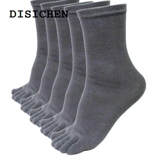 DISICHEN%20Portable%20Rainny%205%20Pairs%20Men%20Sports%20Running%20Five%20Finger%20Toe%20Socks%20Elastic%20Short%20S%20d%20Socks%20-%20Image%203