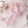 Wenefang Korean Style Cute Sand Glitter Comb – Anti-Static Massage Luxury Hair Brush with Air Cushion for Kids Students. 