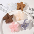 New Matte Flower Claw Clips Women Hair Claws Floral Cute Girls Hair Accessories MNP. 