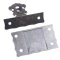fasdaga 2X Wood Case Chest Box Rectangle Clasp Closure Hasp Latches Bronze Tone. 