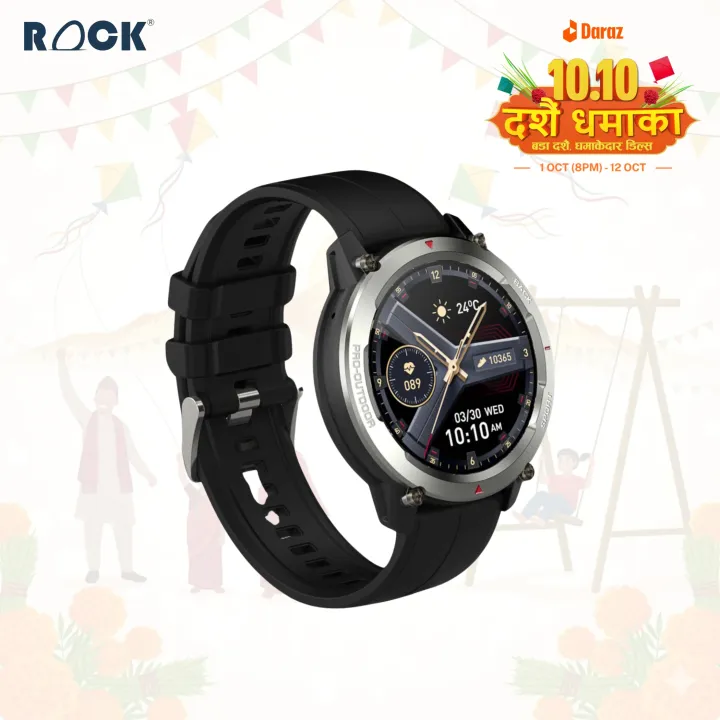 ROCK%20Move%20Smartwatch%20ll%201.43%E2%80%B3%20AMOLED%20display%20466%20x%20466%20ll%20Advanced%20SingleSync%20Bluetooth%20Calling%20ll%20Vcare,%2024/7%20Health%20Tracking%20Sensor%20ll%20%20100+%20sports%20modes%20ll%20SOS%20ll%20IP68%20Waterproof%20Smart%20Watch%20-%20Image%202