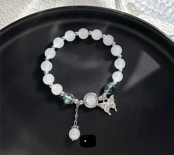 1%20Pcs%20Fashion%20Opal%20Beads%20Bracelets%20Crystal%20Butterfly%20Star%20Elastic%20Charm%20Bracelet%20for%20Women%20Jewelry%20Accessories%20-%20Image%202
