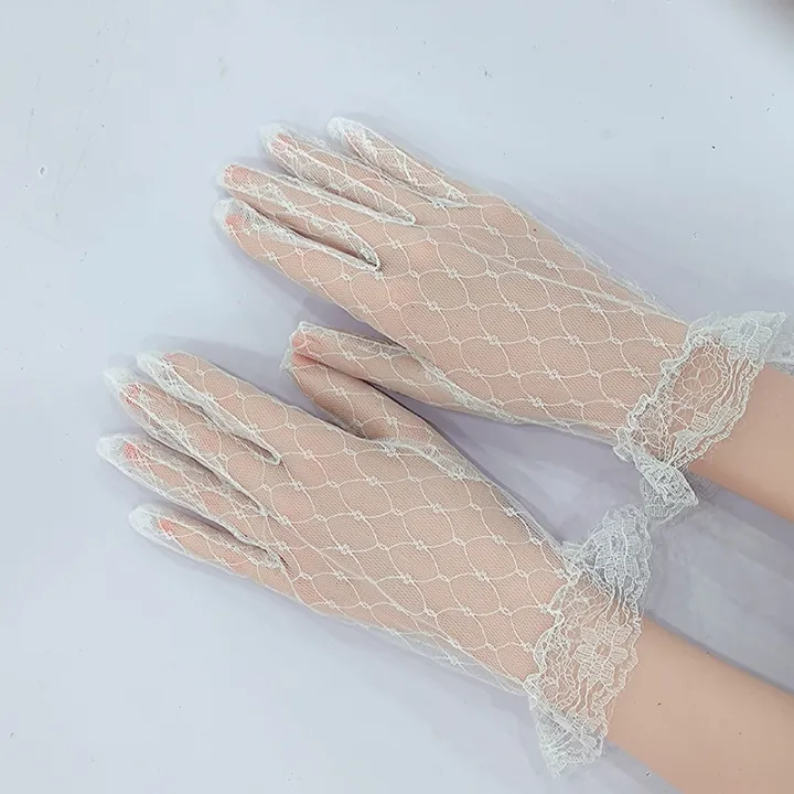 Wholesale%20Short%20Black%20Gloves%20Lace%20Ghost%20Bride%20Wedding%20Halloween%20Lolita%20Costume%20Mesh%20Bow%20-%20Image%204