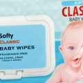 Softy Classic baby Wipes - 80 baby Wipes. 