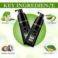 Dexe Black Hair Shampoo 400 ML - Natural Herbal Formula - Long-Lasting Fast Acting Dye - Easy & Safe to Use. 