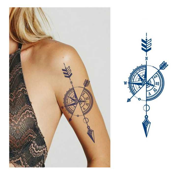 110*180 Natural Plant Color Temporary Juice Body Art Tattoo Sticker - Best For Birthday Gift  & Daily Wear (Party Wear / Festival Wear  Tattoo)