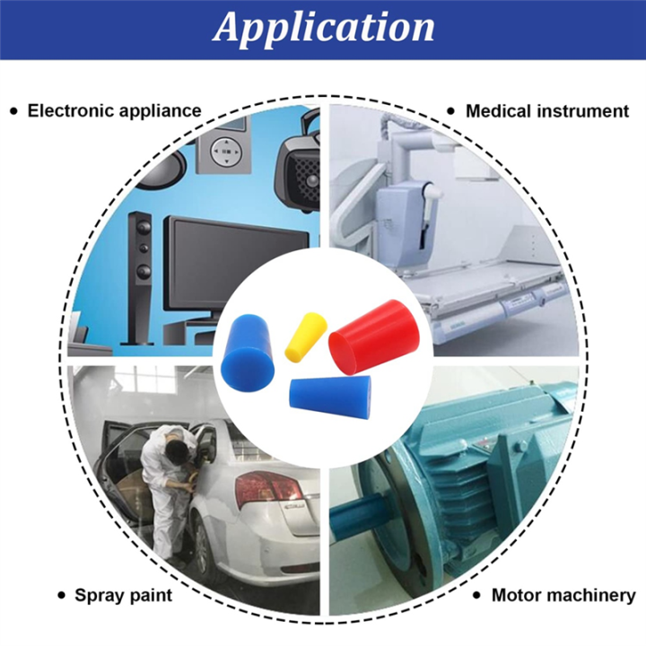 105%20PCS%20Silicone%20Rubber%20Tapered%20Plug%20Assortment%20Kits%201/16Inch%20to%205/8Inch%20As%20Shown%20for%20Masking%20Off%20Holes%20During%20Powder%20Coating%20-%20Image%203