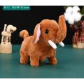 Electric Plush Toy Walking Sounding Moving Velvet Cartoon Elephant Toy For Boys Girls Electronic Pets. 