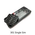 NEW Phone Housing Cover For Nokia 301 Mobile Phone Case card case battery Back Front Faceplate Frame cover. 