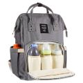 Baby Diaper Bag for Mothers for Travel Backpack- GREY. 