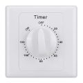 120Min Spring Loaded Timer Switch In Wall Countdown Automatic Shutoff Mechanical Timer Switch For Phone Charger,Fans,Lights. 