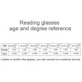 Portable Folding 360 Degree Rotation Presbyopic Reading Glasses with Pen Hanging, +4.00D(Black). 
