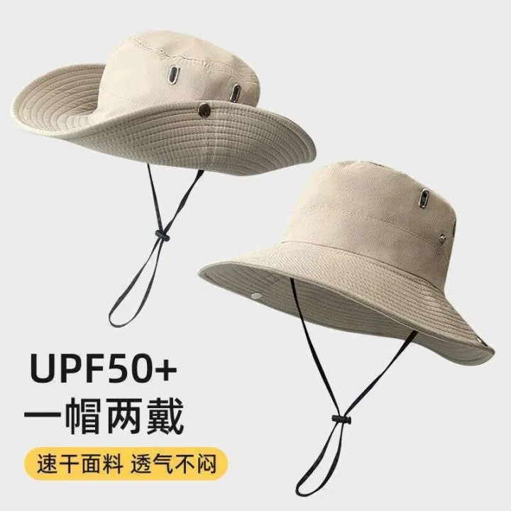 Foamgirl%20Outdoor%20Hiking%20Mens%20Fisherman%20Womens%20Mountain%20Style%20Camping%20Drawstring%20Sunshade%20Sun%20Hat%20Trekking%20Protection%20-%20Image%203
