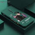 Hontinga for Realme X2 Pro Back Cover Cool Man Side Design Soft Liquid Silicone Phone Case. 