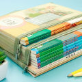 Nylon Mesh File Bag A4 Transparent Zipper Test Paper Information Bag Office Stud WANNA. 