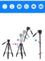 Jmary Kp-2599 Professional Aluminum Tripod For DSLR Camera Video, Photo Tripod. 
