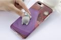3D Squeeze Squishy Cat Case -  iPhone 7 | iPhone 8 | iPhone SE 2020 - Purple. 