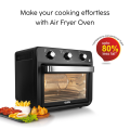 Glen Air Fryer Oven 25 Litre Time and Temperature Control, 1800W - Black , 1 Year warranty (3050 AFO). 