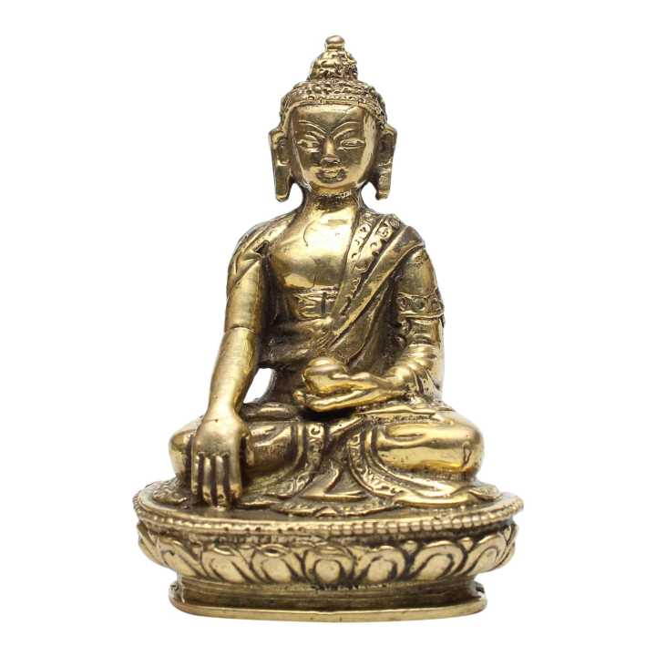 Buddha Statue 3" | Nepali Handmade Brass Lord Buddha Statue | Golden ...