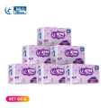 Whitemoon Fluffy Trifold Series Flow Guard Night 320MM Sanitary Pads 7 Pcs Pack of 6. 