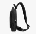 Multifunction PU Chest Bag One Side Bag With USB Charging Port and Password Lock for Unisex | Fashion Unisex Bag. 