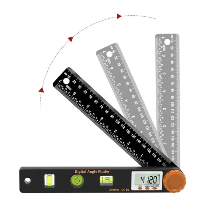 Measuring Tool Woodworking Angle Level Ruler Angle Protractor Angle ...