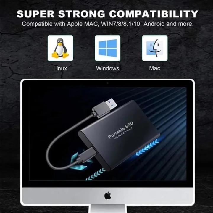 2025 NEW >New style /Mobile/PC, TypeUSB3.1 High Speed 4TB1TB New Portable Hard Drive 2TB SSD External Hard Drive-C SSD for Loptop