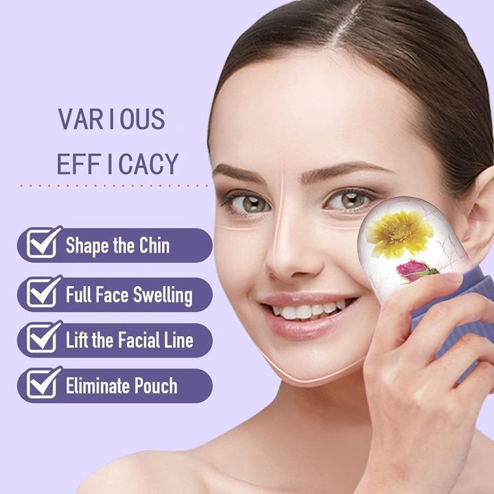 Ice Ball Face Massager Roller Cold Therapy Reusable Freezable Ice Cup for Reducing Edema for Face Body Ice Cube Massage (Multicolor)