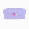 Bagmati 4 Pcs White Transparent Rectangular Plastic Utility Container. 