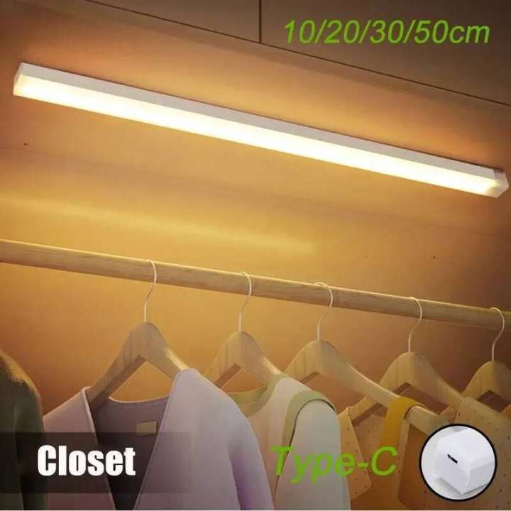 Motion Sensor LED Cabinet Type C Rechargeable Induction Night Light ...