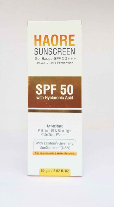 Haore%20Sunscreen%20Gel%20Based%2050+++%20With%20Hyaluronic%20Acid,%2060gm%20-%20Image%202