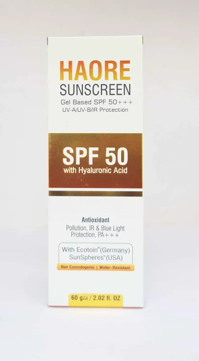 Haore%20Sunscreen%20Gel%20Based%2050+++%20With%20Hyaluronic%20Acid,%2060gm%20-%20Image%202