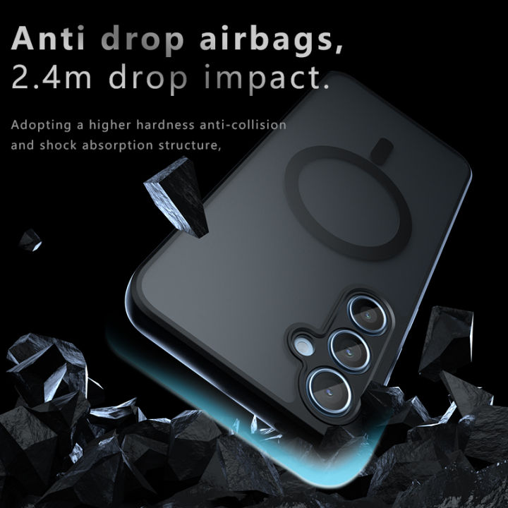 HOT%20Magsafe%20Case%20For%20Galaxy%20A55%20Ultra%20Minimalist%20Anti%20Slip%20Drop%20FingerPrint%20Wireless%20Charging%20Magnetic%20Samsung%20A35%20Prevention%20Cover%20-%20Image%206